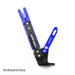 Durable Motorcycle Foot Bracket Kickstand (Kickstand - blue)