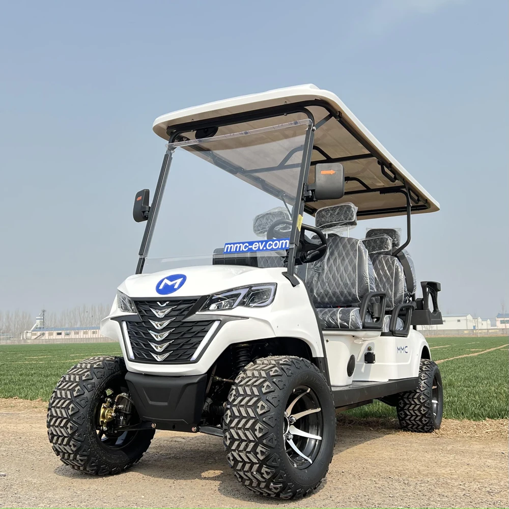 Carrello Da Golf A Motore Da 5000W A Batteria Di Fabbrica 6 Posti Fast Single Electric 4 Wheel Golf Car Per Adulti All'Aperto