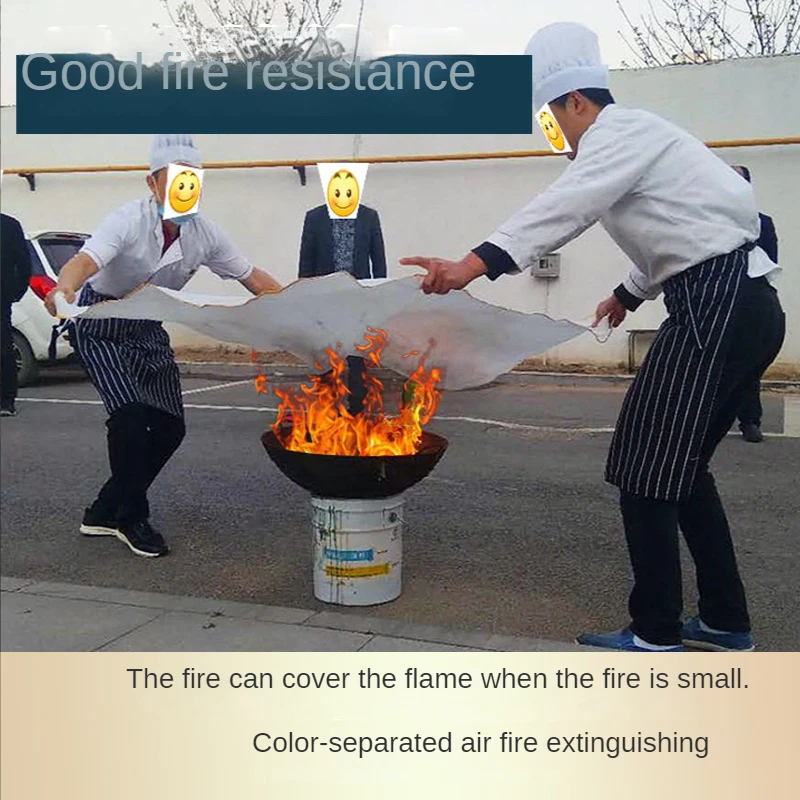 VITCOCO 1.2m*1.2m Fire Blanket Electric Welding Fire Blanket Protection Flame Retardant Glass Fiber