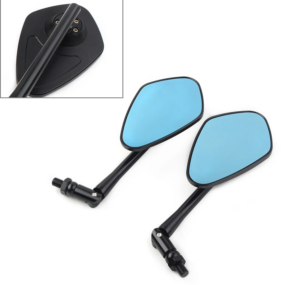 

8MM 10MM CNC Aluminum Motorbike Mirror Rearview Rear View Side Mirrors For Kawasaki Z900 Z800 Z1000 Sport Bikes