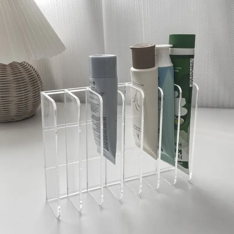 7 Grids Clear Acrylic Eyeshadow Compact Organizer Drawer Organization Transparent Slot Cosmetics Case Divider Makeup Storage Box 4