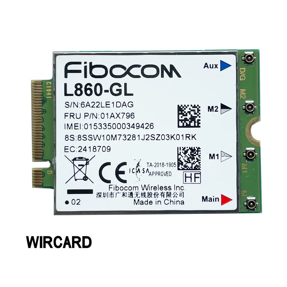 Módulo Wwan Cartão para x1 7th 8th x1 Yoga 4th T490 T14 P14s T14s X13 P15s T15g 01ax796 4g Módulo Lte L860-gl 4g - Imagem 3