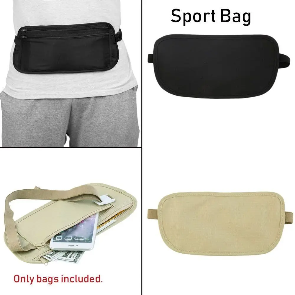 Outdoor accessory Waist Belt Cardbag Hidden Wallet Chest Packs Useful Travel Pouch Passport Money Bags Cloth Running Bag