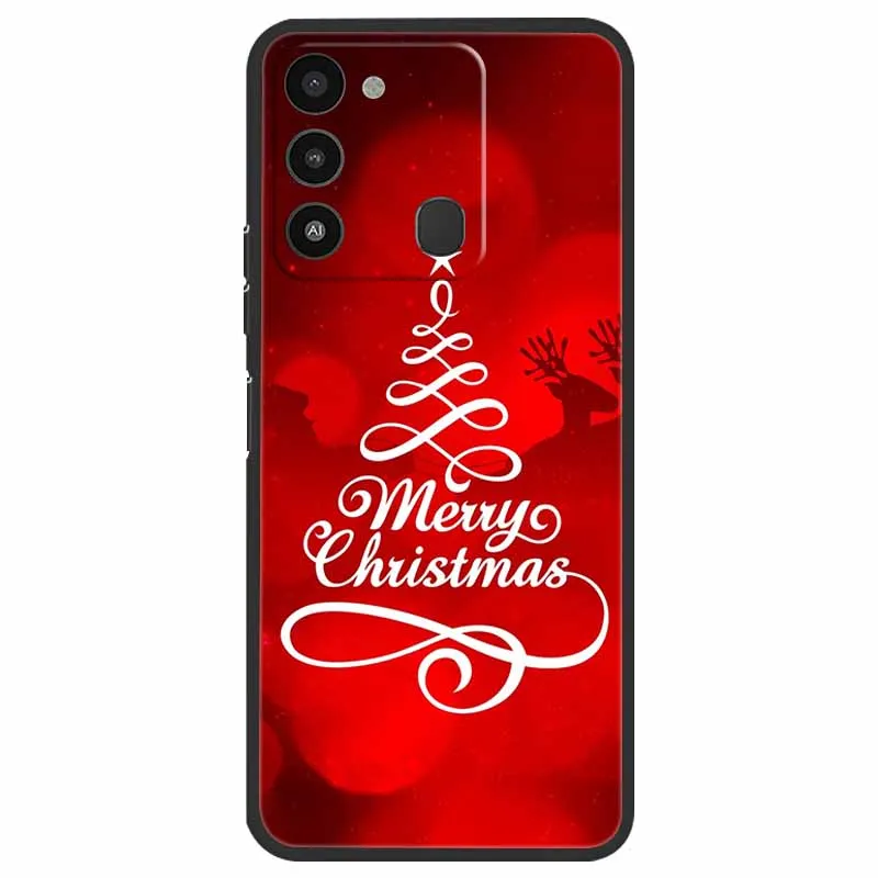 Holiday Edition Silicone Soft TPU Phone Cover - Festive Design Case