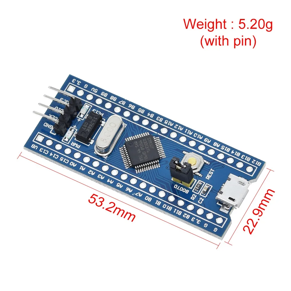 TZT 1/2/5 Stück STM32F030C8T6 ARM STM32 Mindestsystem-Entwicklungsplatinenmodul für Arduino DIY KIT – Detail 6