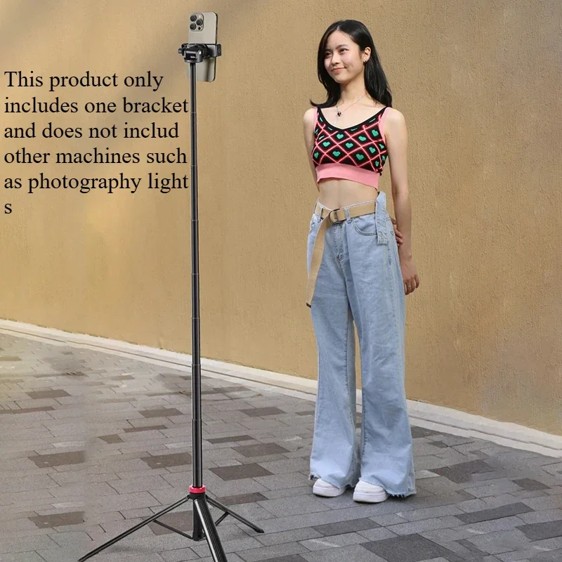 Extendable Aluminum Tripod Portable Adjustable Light Stand with 1/4 Screws Head Camera Phone Tripod Lightweight for Traveling