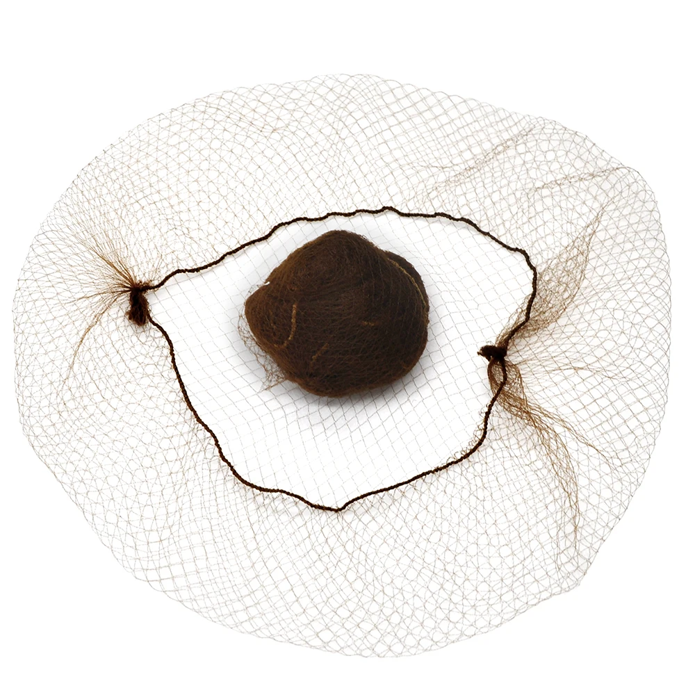 20/40/60pcs/Lot Nylon Hair Net For Bun Hair Hairstyle Tool  5 Colors 20 Inches Hairnets Elasticity Invisible Elastic Mesh 5