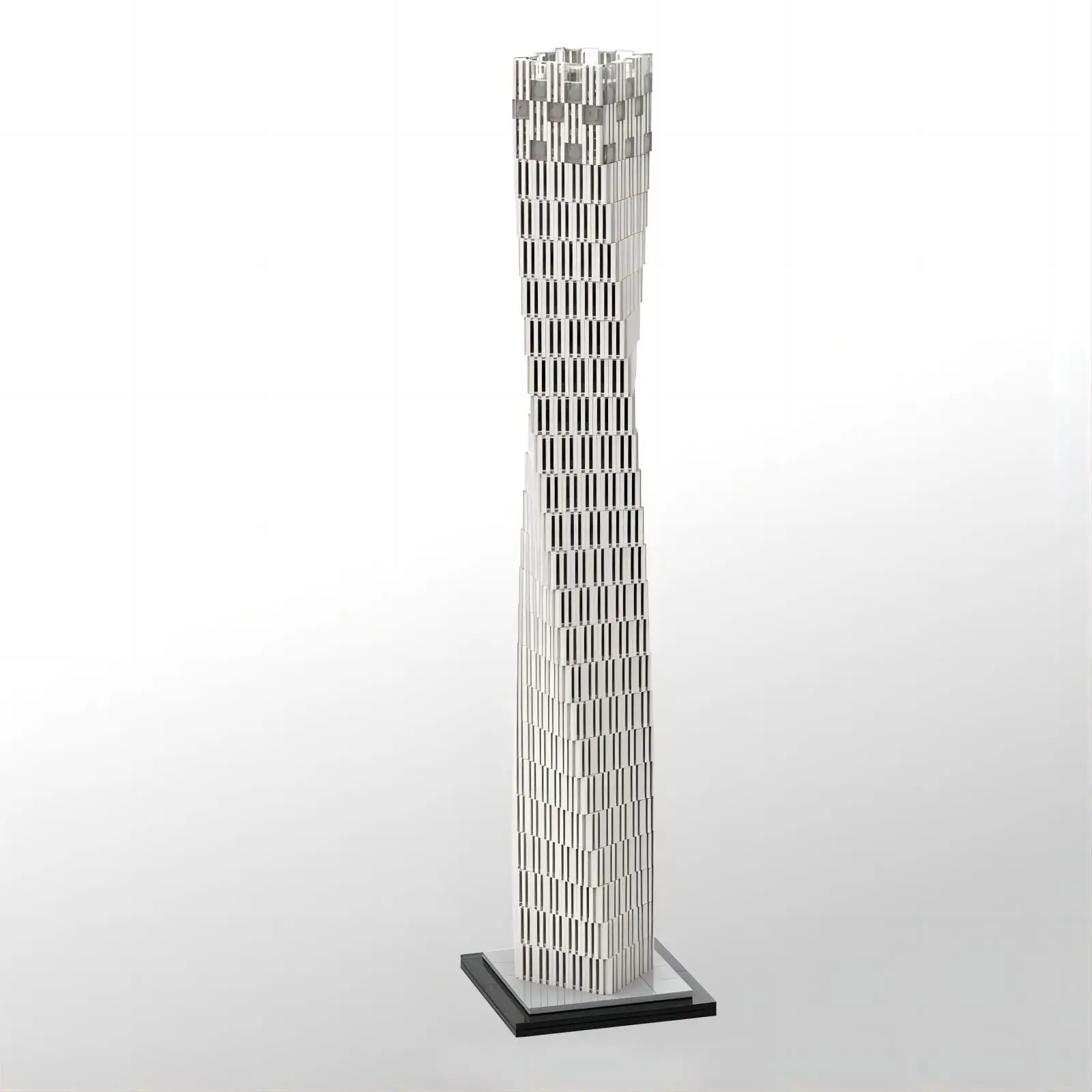 

MOC-152436 Cayan Tower (Infinity Tower) Dubai 1:800 Scale by SPBrix 1031pcs building block set model