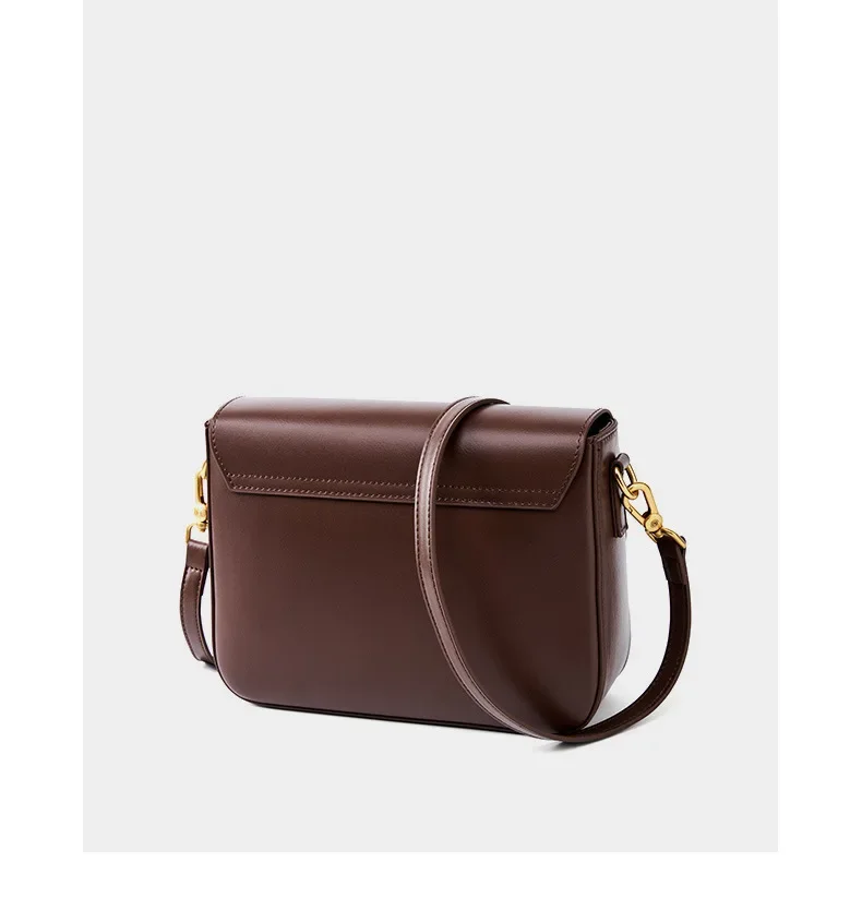 Luxury Women’s Genuine Leather Crossbody Square Bag