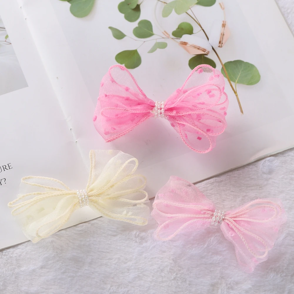 

4.3inch baby DIY Chic flowers Hair bows Accessory without headband No Hair clips children girls hair Accessories 8pcs/lot