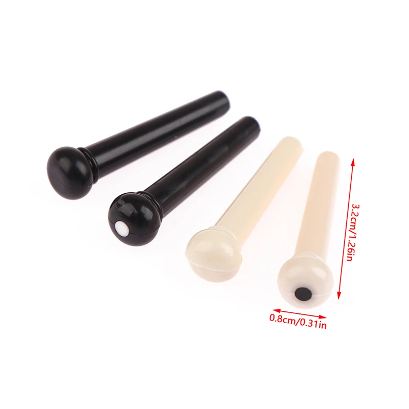 

8/20pcs Bridge Pins For 6 String Guitar Replacement 5mm Plastic Steel Pillar Inlay Pearl Shell Dot Pin Puller String Nails