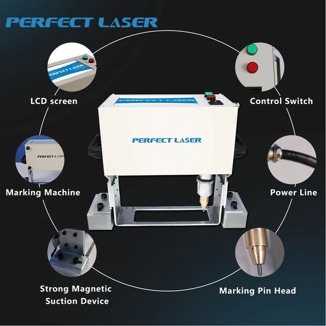 Perfect Laser Small dot / Vin Number Portable Pneumatic Metal