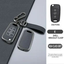 Universal Car Key Case Protector for Compact and Midsize Vehicles (Rope buckle - grey)