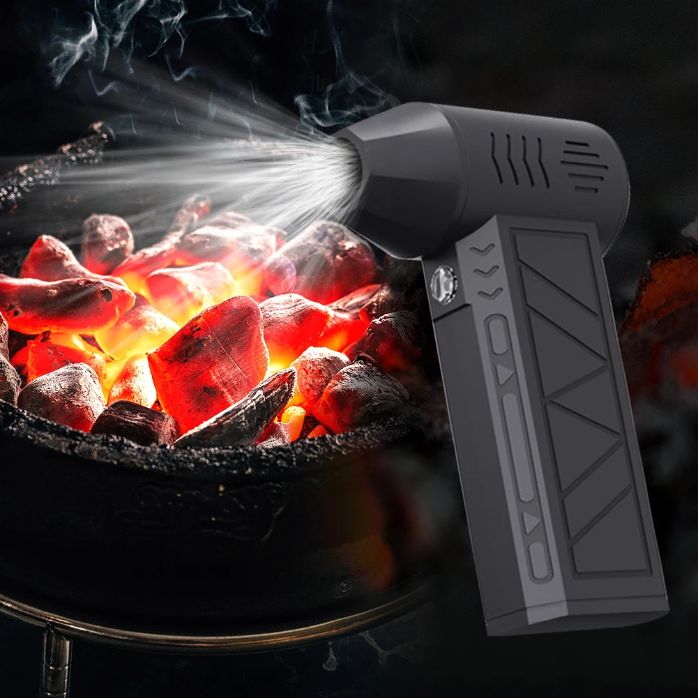 Mini  Fan Rechargeable Electric Air Duster with Light Air Blower Violent Blower for Computer Keyboard Outdoors Car Home