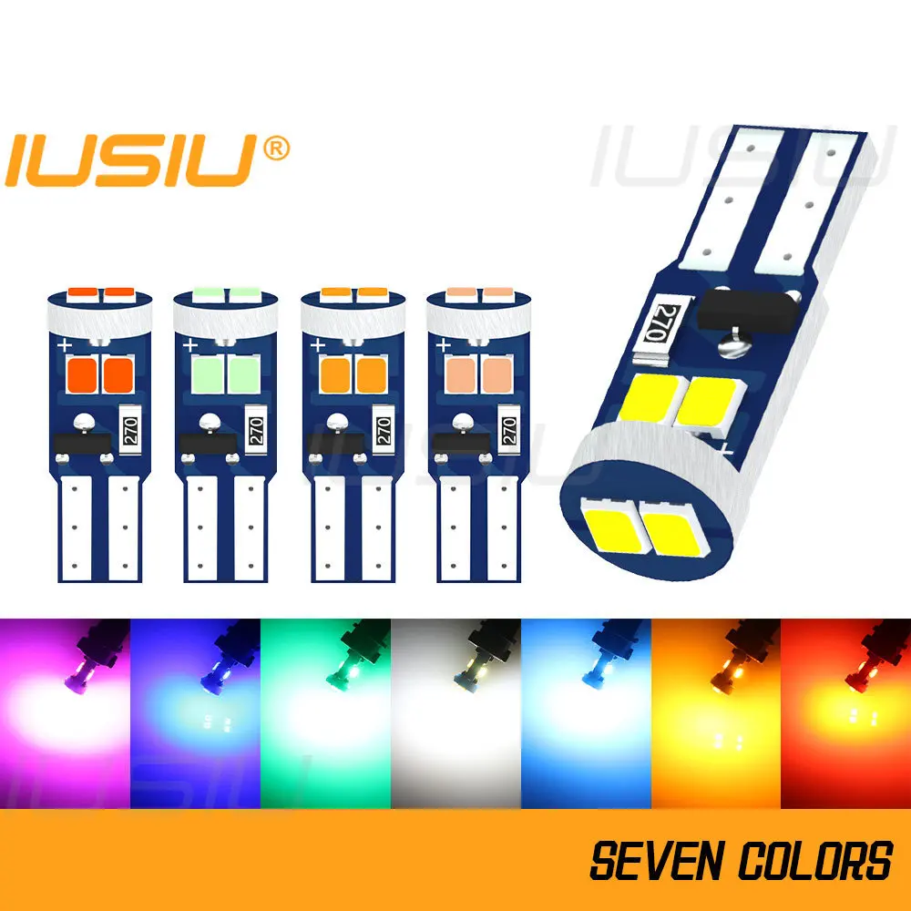 

IUSIU 1x Non Polar Highlight T5 73 74 2016 W3W Led Bulb Indicator Instrument Dashboard Plate Panel Warning Signal Lamp Car Light