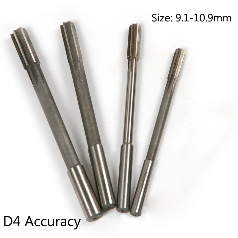 D4 Accuracy HSS Machine Reamers Straight Shank Reamers 9-10.9mm hss reamer 1Pc