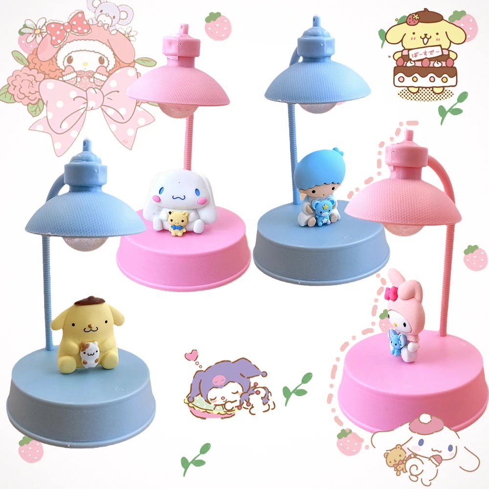 DIY Sanrioed My Melody Kuromi Cinnamoroll Purin аниме Kawaii ночсветильник симпатичная прикроватная