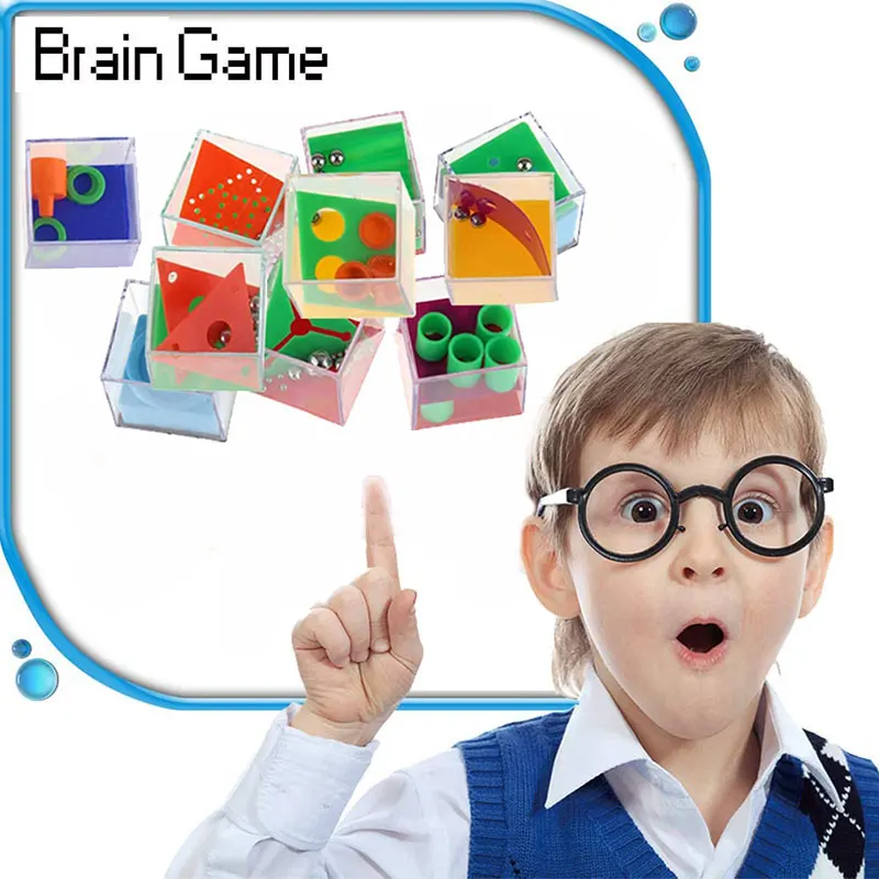 3D Maze Transparent Puzzle Speed Mini Cube Rolling Ball Game Children Brain Teasers Party Gift Training Toy puzzle cube magic puzzle cube puzzle toys