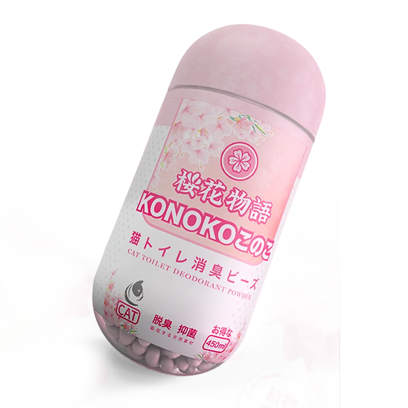 Konoko Cat Litter Deodorizing Beads, odor removal agent, cat litter companion, cat poop deodorizing crystals