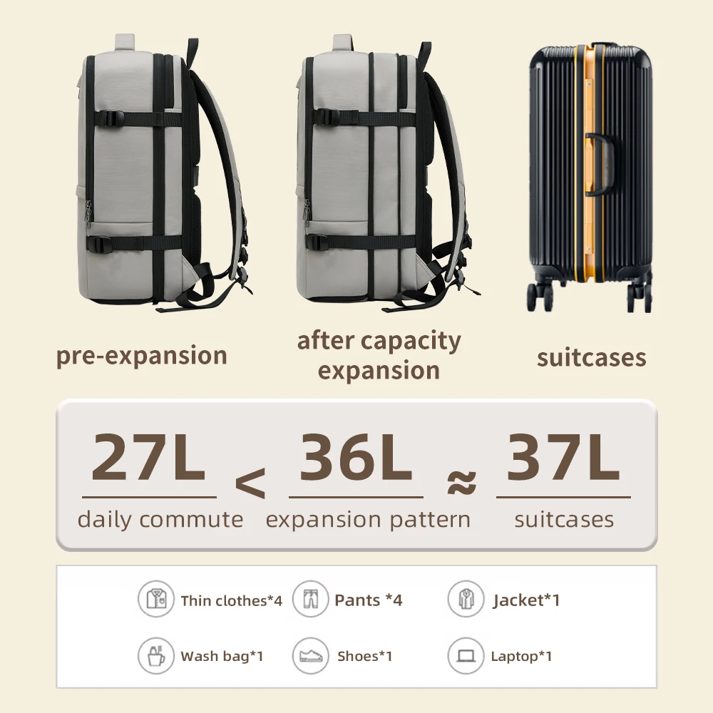 Classic Expand Travel Backpack Women Backpack Women Large Capacity Backpack Shoe Bag Travel Backpack Outdoor Laptop Backpack
