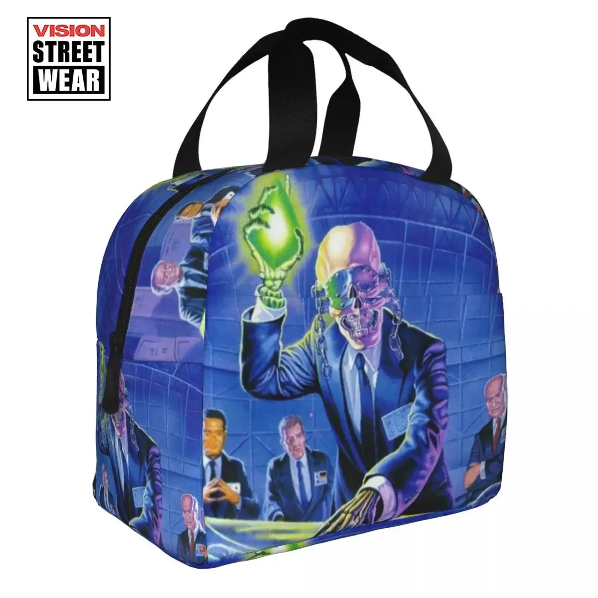 

Изолированные ланч-сумки Megadeths из тяжелого металла для школы и офиса, портативные термо-охладители для женщин и детей