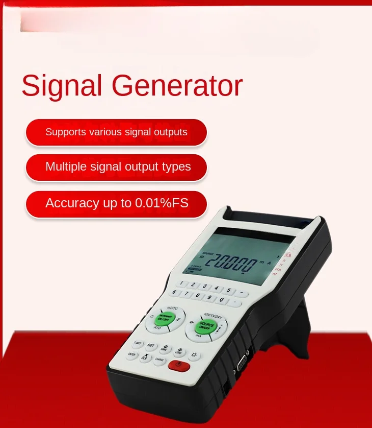 

Multifunctional Current Voltage Pulse Frequency Temperature Analog Handheld Process Calibrator