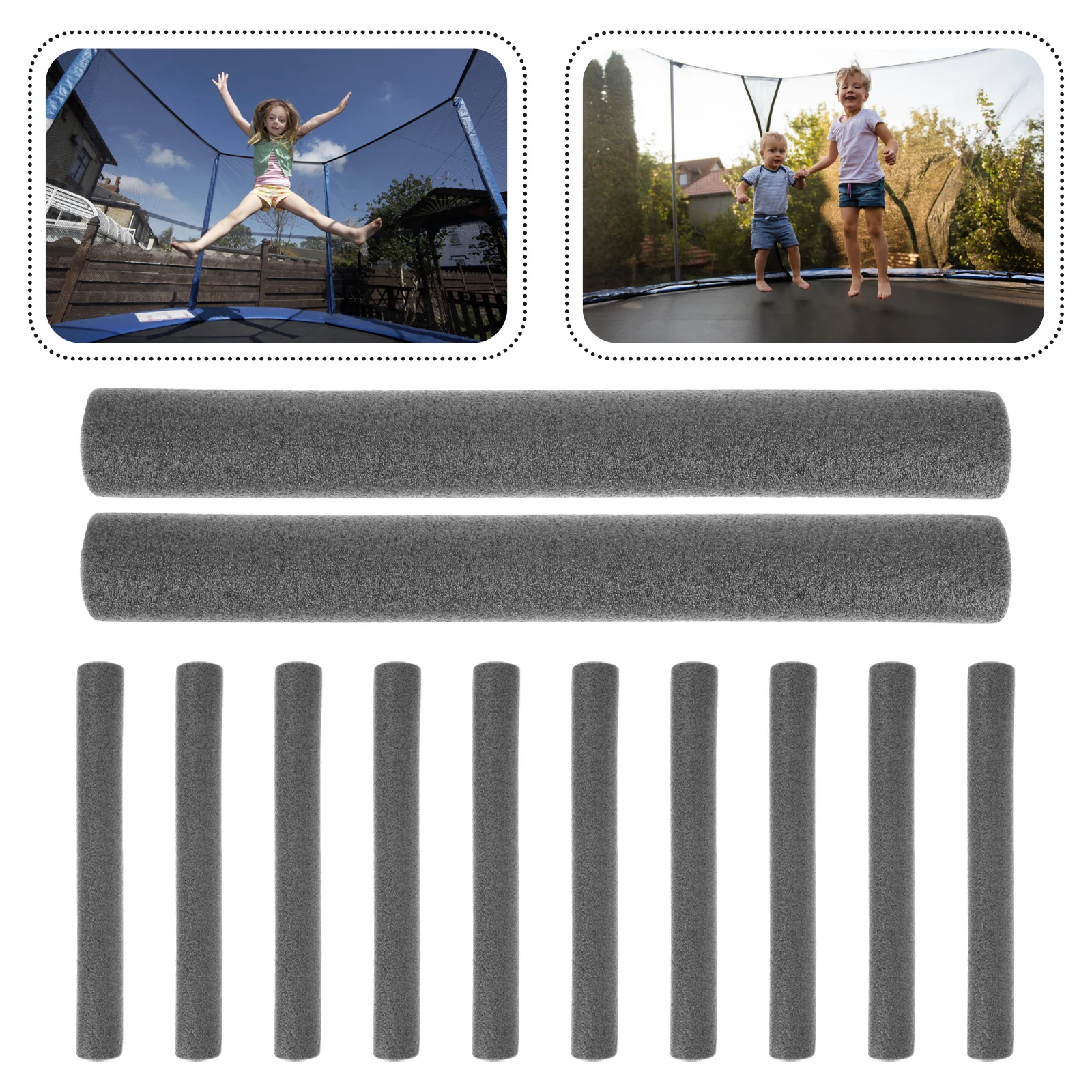 Trampoline 폴 커버, 보호 폼 튜브 슬리브 교체, 충돌 방지 스폰지 패딩 커버