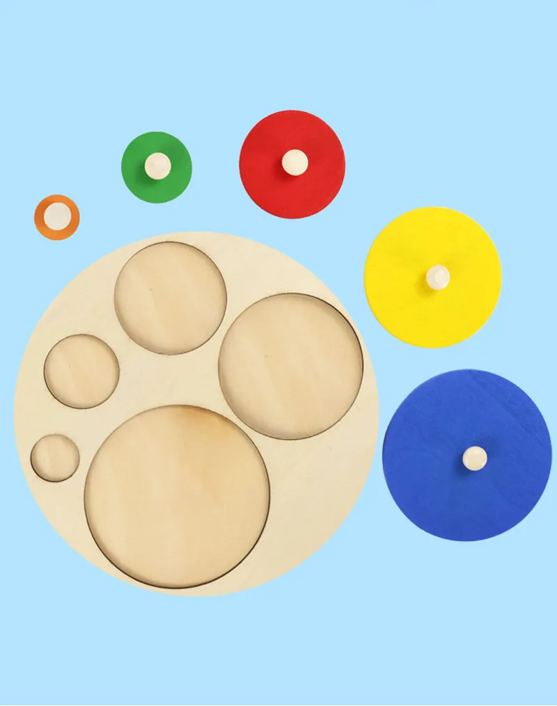 Wooden Puzzle Montessori Toy for Baby 2 6Y Kid Geometric Shape Color Sorter Puzzle Matching Game Children Early Educational (detail 4)