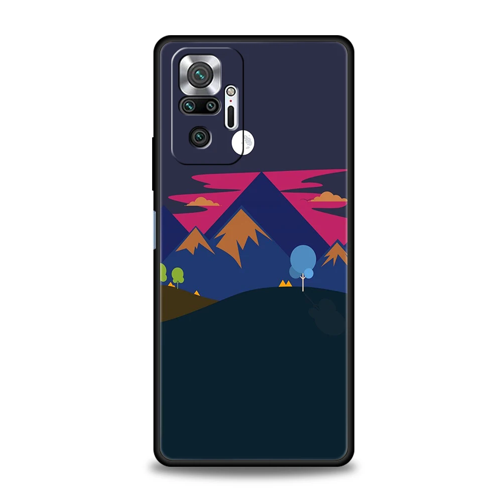 Painted Scenery Luxury Silicone Phone Case