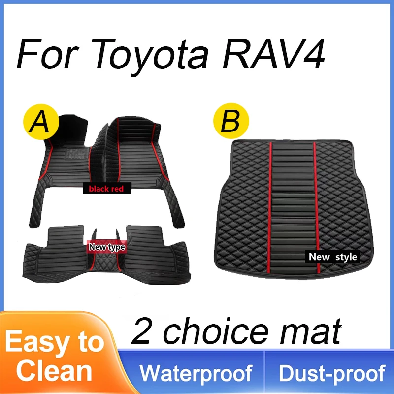 

Car Floor Mats For Toyota RAV4 Non-Hybrid 2013 2014 2015 2016 2017 2018 2019 Custom Auto Foot Pads Interior Accessories