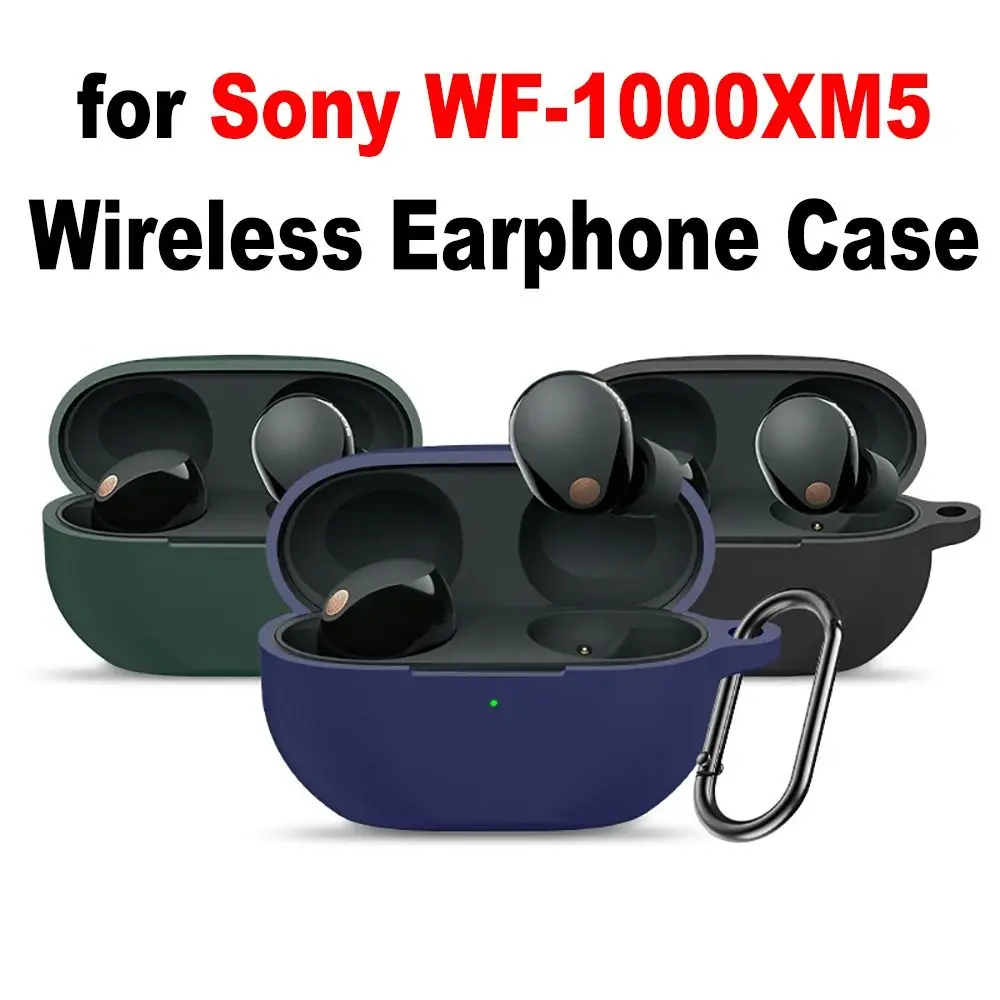 

Silicone Headphone Cover For Sony WF-1000XM5 Wireless Earbuds Case Shockproof Bluetooth Earphone Protector Soft Headset Shell