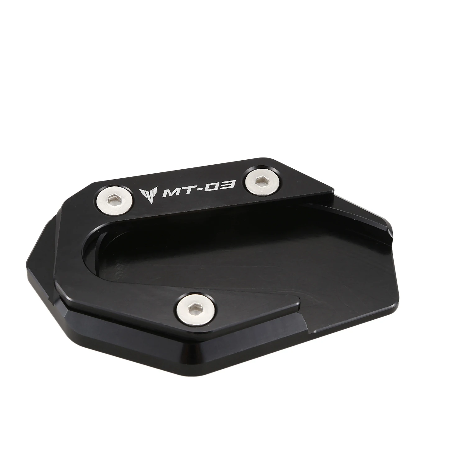

for Yamaha Mt03 MT-03 2015-2018 Blue&Black Motorcycle Aluminum Side Stand Enlarger Extension Plate for YAMAHA