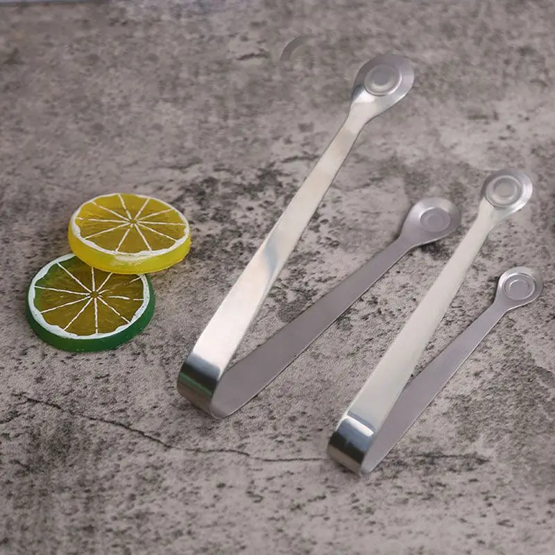 Ice Cube Tongs stainless steel tongs stainless steel food tongs Mini Coffee Tea Food Serving Tongs Clip Party Bar Stainless Steel Sugar Ice-Cube Picker Kitchen Accessories