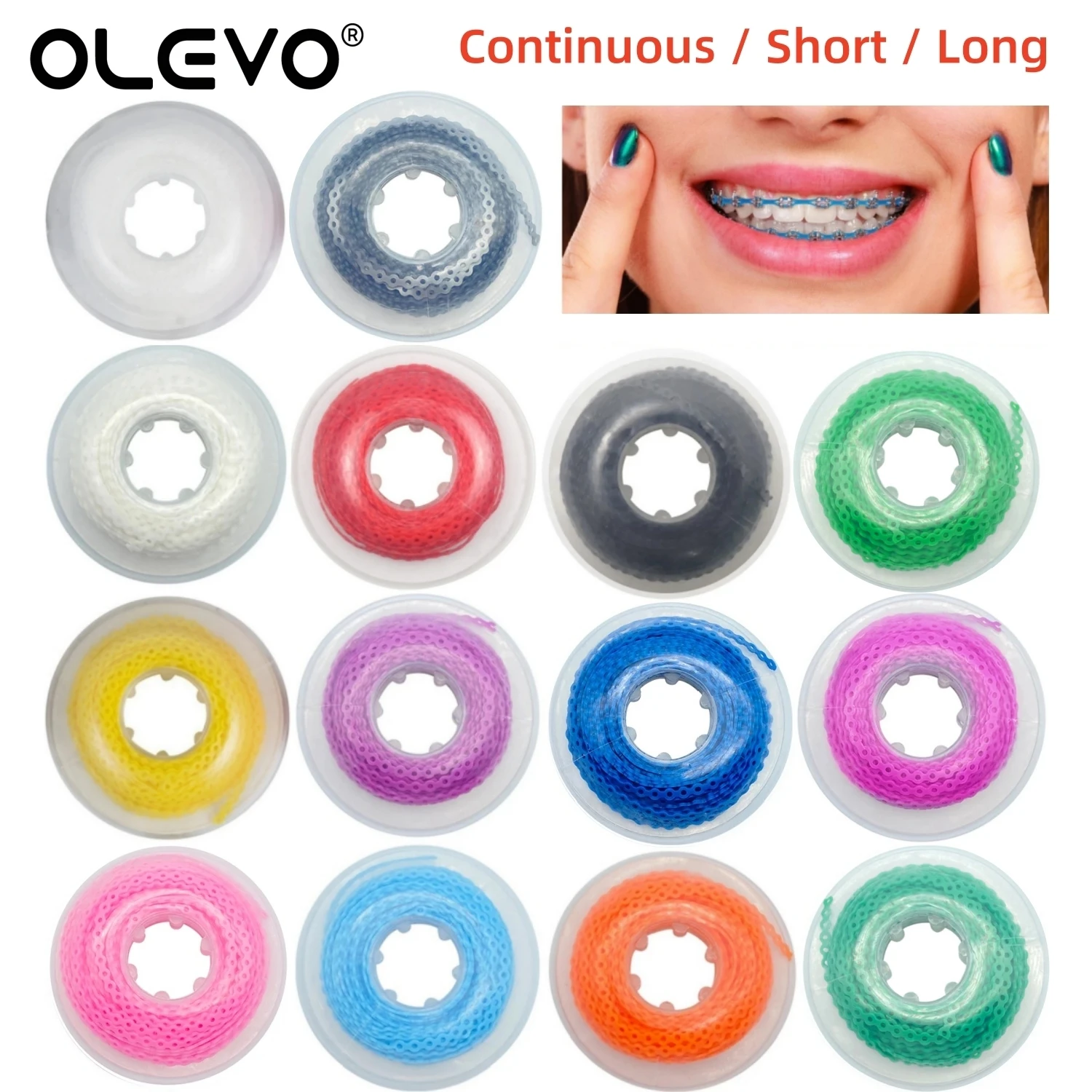 40 Varillas/1 Bolsa De Ligaduras Elastoméricas Dental, Banda De Goma - Foto 4