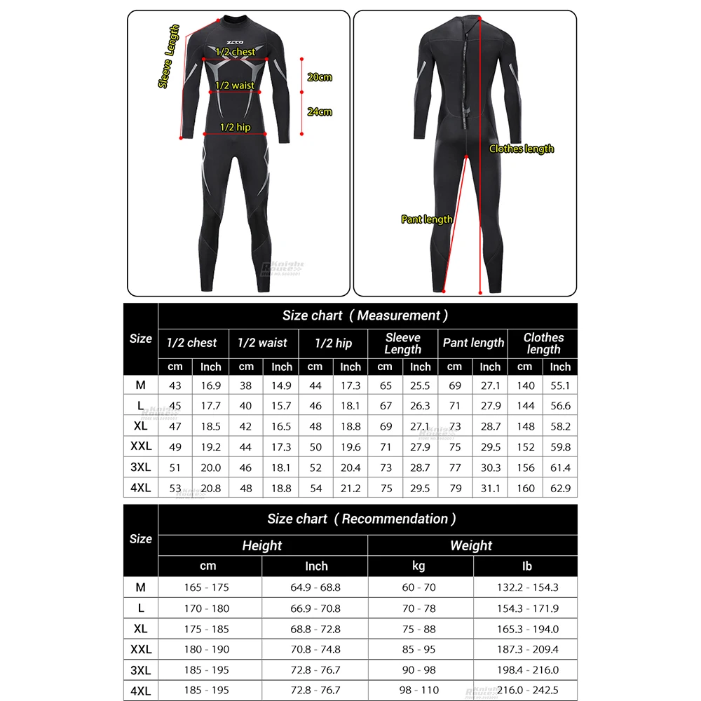 ZCCO Wetsuits Men's Women's 3mm Premium Neoprene Full Sleeve Dive Skin For Spearfishing,Snorkeling, Surfing,Canoeing,Scuba Diving diving suits
