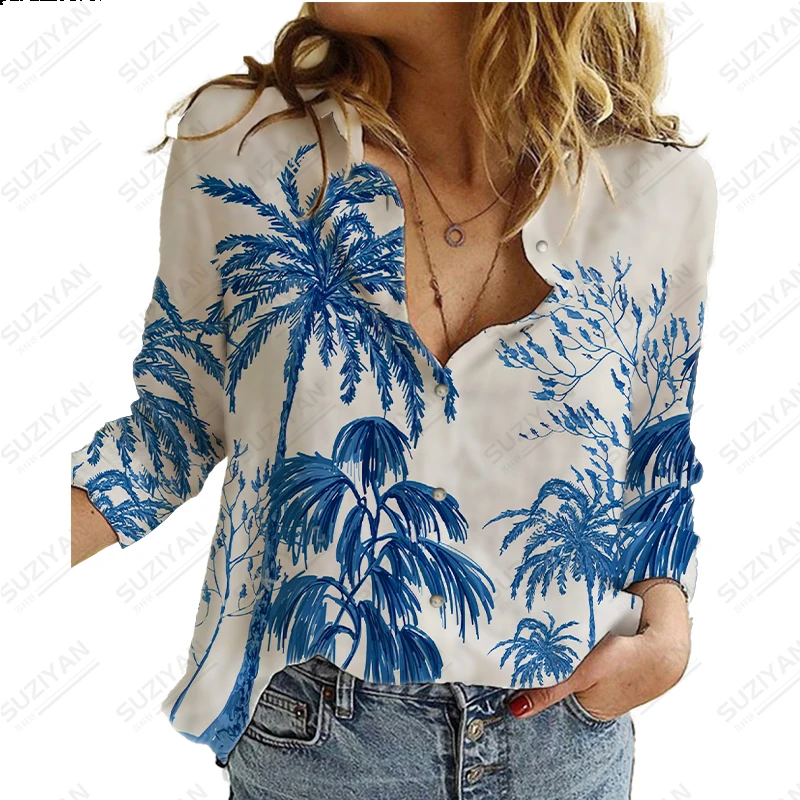 

Женский кардиган на пуговицах, свободная дышащая шифоновая рубашка с длинным рукавом и цветочным 3D принтом, простой и элегантный кардиган