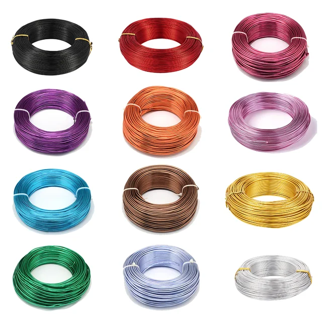 1Roll Aluminum Wire Jewelry Findings for Jewelry Making DIY Necklace  Bracelet 0.8mm 1mm 1.5mm 2mm 3mm 4mm 5mm 6mm 23 colors