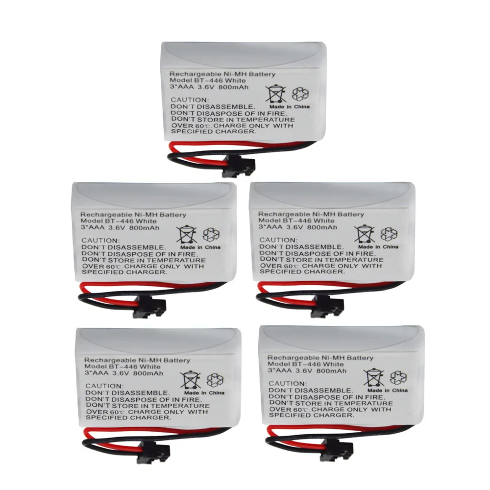 

3.6V 800mAh BT-446 Ni-MH Cordless Phone Rechargeable Battery Replacement for Uniden BP-446 BT-1005 ER-P512
