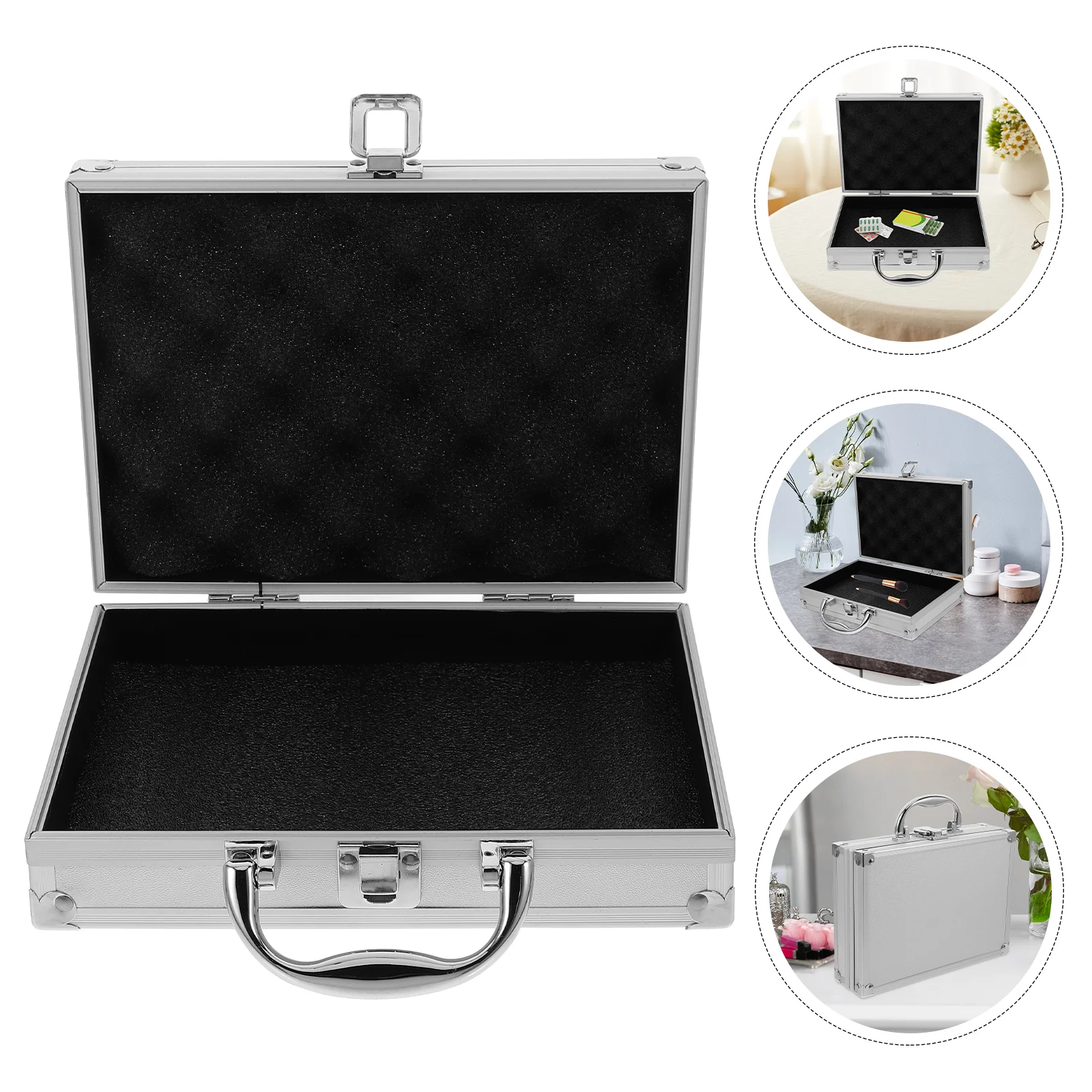 Portable Aluminium Alloy Toolbox Tool Storage Box Metal Tools Case Small Tools Box Accessory Carrying Case Tool
