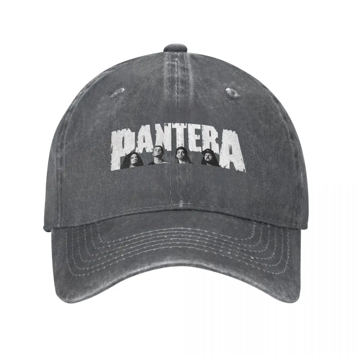 

Бейсболка Pantera из тяжелого металла, винтажная Потертая джинсовая Снэпбэк Кепка в стиле унисекс, летняя уличная Кепка