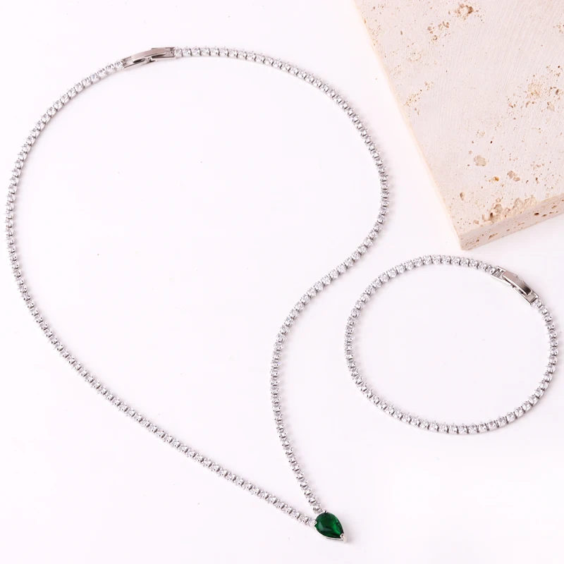 cubic zirconia necklace