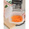4 Sided Blade Cheese Vegetables Grater Cucumber Slicer Cutter Box Grater Stainless Steel Melon Grater Cutter Potato Grater 5