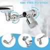 360° Rotating Kitchen Faucet Extender, Splash-Free Water Saving Nozzle, 22/24mm Universal Tap Adapter 5