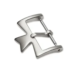 Elegant Stainless Steel Watch Clasp in Silvery, Golden, and Rose Gold Finishes (Silver - 20mm)