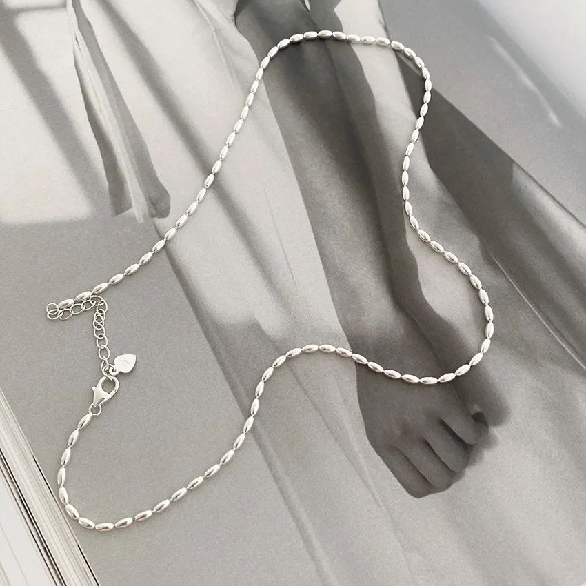 [韓国の人気ジュエリー] 925 silver. Olive necklace SILVER ネックレス Olive | Hangai SILVER JEWELRY