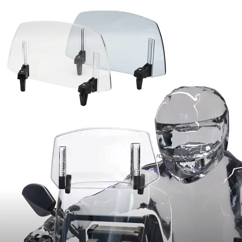 

Motorcycle Windshield Adjustable Universal Windscreen Wind Deflector Spoiler Extension for Kawasaki for Honda for BMW for Yamaha