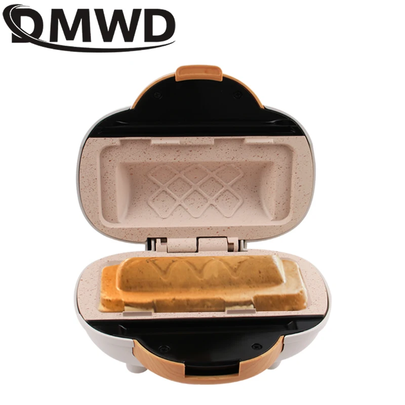 Sandwich Breakfast Machine Double-Sided Heating Frying Baking Pan Hot Press Bread Panini Machine Cheese Grill Hot Dog Toaster 3
