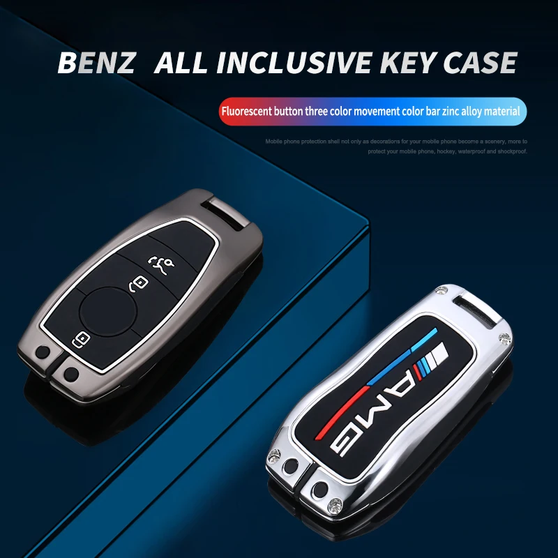 Portachiavi in lega di zinco per auto portachiavi per Mercedes Benz A C E classe S W221 W177 W205 W213 accessori per auto-Styling - S7dc5299f5d8f4dda809b4f89b7b2f82fv