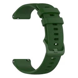 Premium Silicone Replacement Watch Strap, 20mm/22mm Adjustable Band, Universal Fit for 22mm (Green)