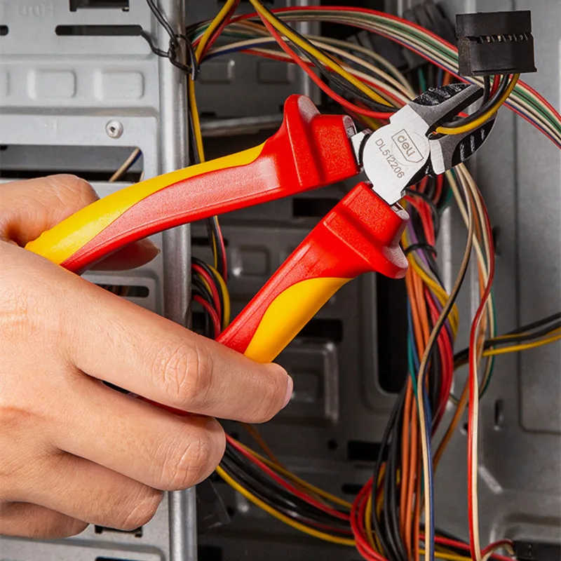 1Pcs VDE 대각선 펜치 다기능 절연 조합 펜치 1000V 긴 코 펜치 전기 와이어 커터 핸드 툴